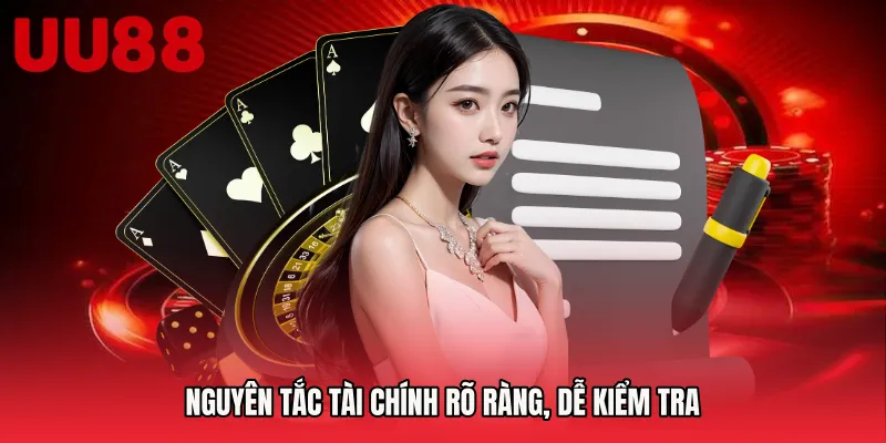 Nguyên tắc tài chính rõ ràng, dễ kiểm tra